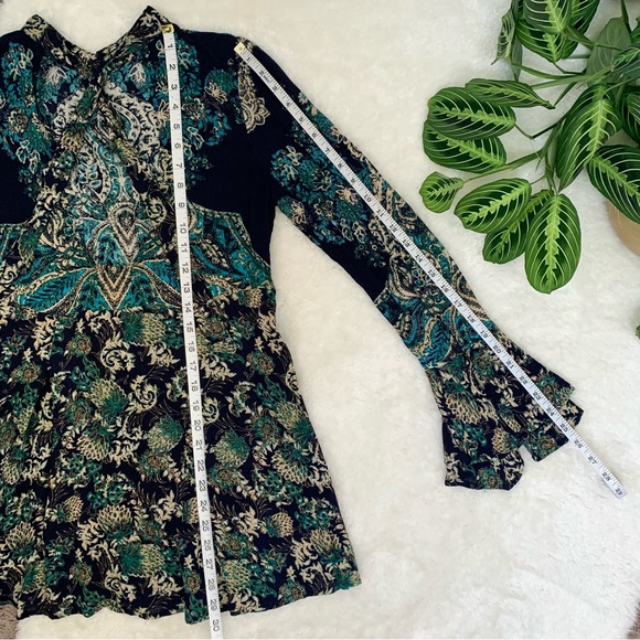 Free People Lady Luck Tunic Dress in BlueCombo - Picture 10 of 16